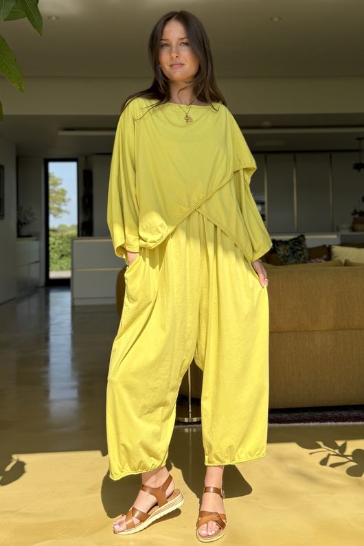 Bodhi Cotton Jersey Jungaree Bamboo